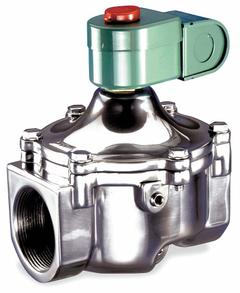 REDHAT Solenoid Valve: 2-Way, Normally Closed, 1 in Pipe Size, 110V AC/120V AC, High Flow, NBR Seal (MPN 8215B050CSA). Key specifications — Brand: REDHAT; Pipe Size: 1 in; Voltage: 110V AC.