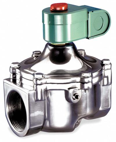 REDHAT Solenoid Valve: 2-Way, Normally Closed, 1 in Pipe Size, 110V AC/120V AC - 2-Way/2-Position, Normally Closed Solenoid Valves