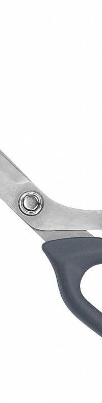 CLAUSS Shop Shears: Ambidextrous, 10 in Overall Lg, Straight, Titanium Bonded, Pointed, Gray (MPN 18517). Key specifications — attr308500: Titanium Bonded; attr308502: Gray; attr308505: Ambidextrous; attr308522: Vinyl; attr324896: CLAUSS.