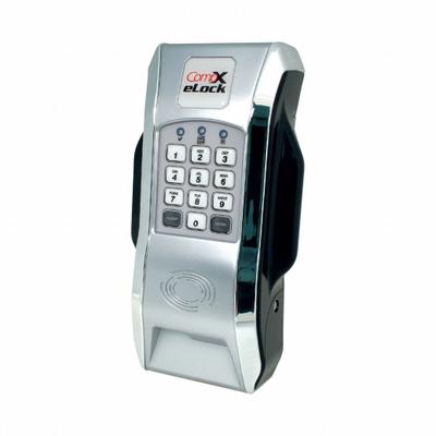 COMPX ELOCK Electronic Keyless Lock: Powder Coated, Spring Loaded Latch, 8 13/32 in Body Ht - Electronic Keypad Cabinet & Locker Locks