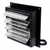 Shutter Mount Exhaust Fan: 12 in Blade, 3 Speed, 1/12 hp, Totally Enclosed Air Over, 1,100 cfm, 1 ph (MPN XFS12). Key specifications — Brand: CANARM; Motor Enclosure: Totally Enclosed Air Over; Frame Material: Steel; Number of Speeds: 3; Frame Finish: Powder Coated; Nameplate Voltage: 115V AC.
