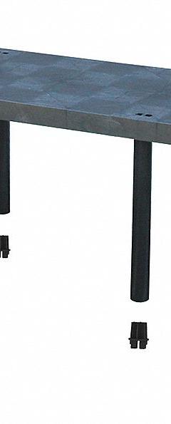 STRUCTURAL PLASTICS Plastic Shelving: 96 in x 24 in, 24 in Overall Ht, 1 Shelves (MPN S9624A). Key specifications — Resistance Properties: Corrosion-Resistant; Frame Material: Plastic; Shelving Material: High Density Polyethylene; Brand: STRUCTURAL PLASTICS.