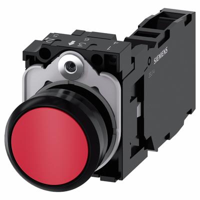 Siemens Flush Push Button Operator: Non-Illuminated, Flush Profile, Non-Metallic - Flush-Mount Push Buttons