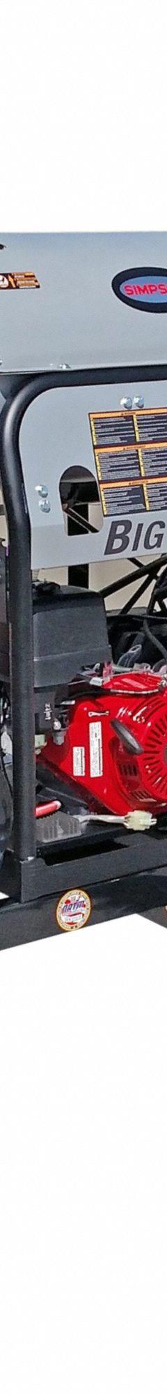 SIMPSON Gas-Powered Pressure Washer: Trailer Pressure Washer, Hot, Cart, Heavy Duty, Diesel, Direct (MPN 95005). Key specifications — attr1042471: 95005; attr1042472: Diesel; attr1042478: Honda; attr1045121: SIMPSON.