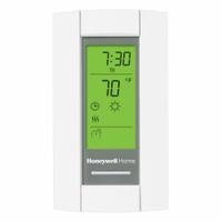 HONEYWELL HOME Line Voltage Thermostat: 7-Day, 40° to 86°F, On-Off, 208 V AC Volt, 1H (MPN TL8230A1003). Key specifications — System Settings: On-Off; Programming Capability: 7-Day; Switch Type/Action: DPST, Open on Rise; Temperature Control Range: 40° to 86°F; Stages: 1H; Key Features: Soundproofed for Quiet Operation; Fan Settings: No Fan Setting; Brand: HONEYWELL HOME.