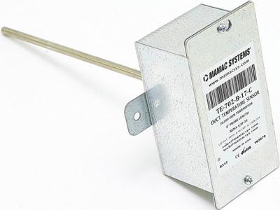 MAMAC Duct Temperature Sensor: Mfr Part # TE-702-B-17-C - Replacement HVACR Controls, Switches & Thermostats