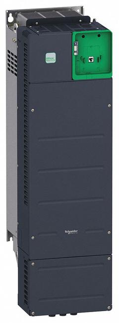 SCHNEIDER Variable Frequency Drive: In Phase Three, Out Phase Three, 75 hp, IP21, No Bypass, Black (MPN ATV340D45N4E). Key specifications — Style: Ethernet; Color: Black/Blue/Gray; Output Phase: Three.