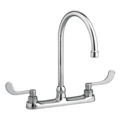 AMERICAN STANDARD Gooseneck Kitchen/Bathroom Faucet: Monterrey, Cast Brass, Widespread, Deck, Chrome (MPN 6409170.002). Key specifications — Series: Monterrey; Brand: AMERICAN STANDARD.
