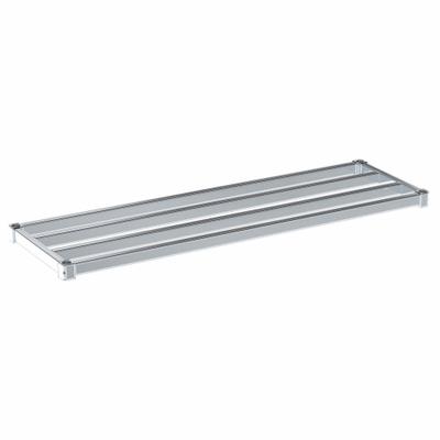 NEW AGE INDUSTRIAL Shelf: 60 in x 18 in, Ventilated Shelf, 1,100 lb Shelf Capacity, 13 ga - Shelves for Aluminum Open Metal Shelving