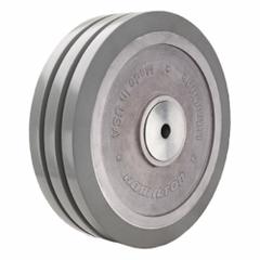 HAMILTON Caster Wheel: 12 in Wheel Dia., 3 in Wheel Wd, Polyurethane, 5,000 lb Load Rating, Aluminum (MPN W-1230-SWF95-3/4). Key specifications — Brand: HAMILTON; Tread Shape: UltraGlide; Wheel/Tread Color: Gray.