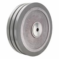 HAMILTON Caster Wheel: 12 in Wheel Dia., 3 in Wheel Wd, Polyurethane, 5,000 lb Load Rating, Aluminum (MPN W-1230-SWF95-3/4). Key specifications — Brand: HAMILTON; Tread Shape: UltraGlide; Wheel/Tread Color: Gray.