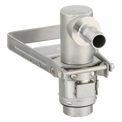 PIUSI Coupler: Coupling, Stainless Steel, 3/4 in Hose Barb, 90° Outlet Angle - Dispense Couplers for DEF