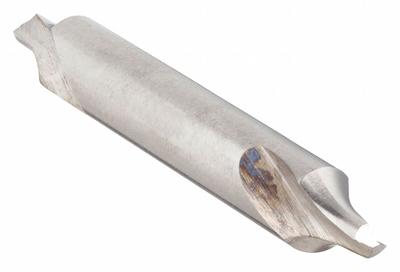 KEO Center Drill: Radius Type, #1, 60°, 1 1/4 in Overall Lg - High-Precision Radius-Tip Center Drills