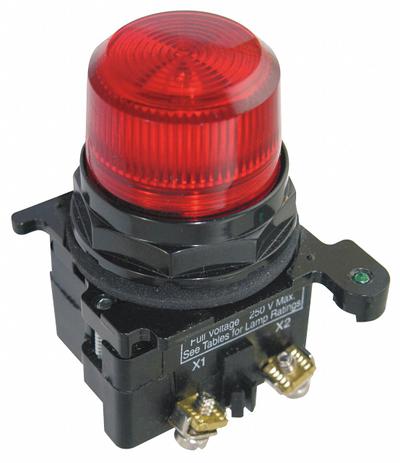 EATON Pilot Light: 30 mm Panel Mounting Size, Red, LED - LED Pilot-Lights