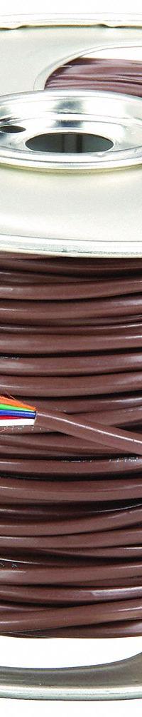 SOUTHWIRE Thermostat Wire: 20 AWG Conductor Size, 4 Conductors, 250 ft Overall Lg, 150 V Volt, CL2 (MPN 552040407)