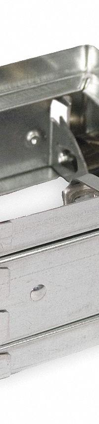 9.75"H-W 3.7"L Square Spring Fire Damper: Static, 9 3/4 in H, 9 3/4 in W, 3 3/4 in L, Spring (MPN 2TGD2). Key specifications — Brand: DAYTON; Blade Type: Curtain; Closure Type: Spring; Mounting Position: Horizontal.