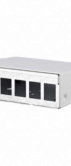 METZ CONNECT RJ45 Housing: Surface, Steel, RJ45, 6 Ports, Unequipped (MPN 130861-0602KE). Key specifications — Housing Material: Steel; Includes Connector: Unequipped; Mounting Type: Surface; Product Type: Module Housing; Connector Color: White; Connection Type: RJ45.