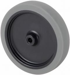 APPROVED VENDOR Caster Wheel: 3 in Wheel Dia., 1 in Wheel Wd, Rubber, 125 lb Load Rating, Gray, Std (MPN 26Y330). Key specifications — Wheel Core Material: Polypropylene; Wheel/Tread Color: Gray; Brand: APPROVED VENDOR.