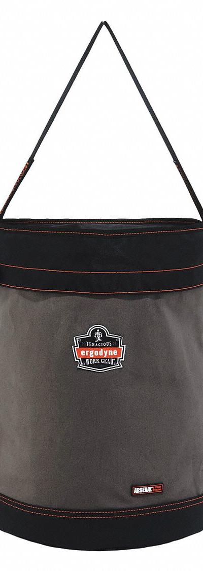 ERGODYNE Bucket Bag: 16 in W x 20 in H x 16 in L - Canvas Bucket Bags
