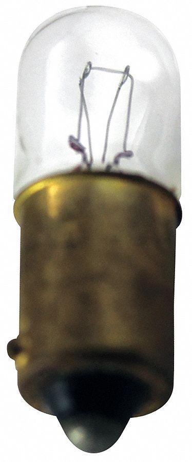 EATON Incandescent Bulb: Incandescent, Miniature Bayonet (BA9s), (T) Tubular - BA9s Single-Contact Miniature Bayonet Base Lamps