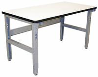 PRO-LINE Workbench: Adj Ht, Laminate, 60 in x 36 in, 850 lb Overall Load Capacity, Gray (MPN IWB6036P). Key specifications — Brand: PRO-LINE.