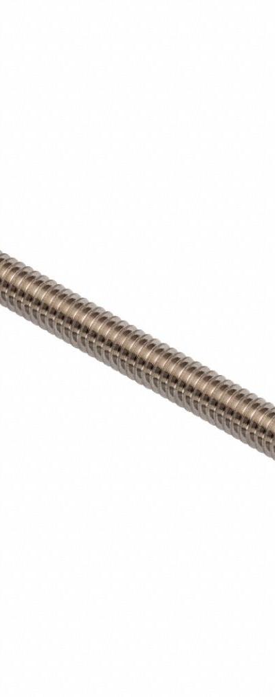 AMPG Fixed Rod End: Stainless Steel, Plain, 5 in Hole Center-to-End Lg, Left Hand - Stainless Steel Male Threaded Fixed Rod Ends