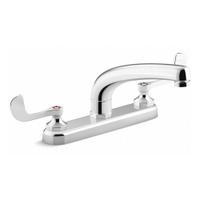 KOHLER Straight Kitchen Faucet: Triton Bowe™, Brass, Widespread, Deck, 3 Mounting Holes, Chrome (MPN K-810T20-5AFA-CP). Key specifications — Series: Triton Bowe™; Brand: KOHLER.