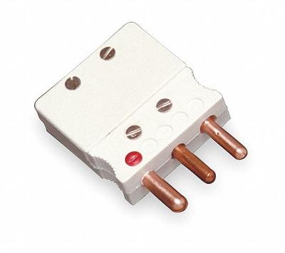 TEMPCO Thermocouple Plug: Jack, For Type U Thermocouple Type, Std Plug, 3 Pins - Thermocouple Plugs