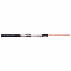 CHAINFLEX Motor Cable: 2 AWG Conductor Size, 1 Conductors, Single, TPR Jacket, Order by the Foot (MPN CFROBOT-038). Key specifications — Conductor Grouping: Single; Conductor Size: 2 AWG; Includes Ground: No; Minimum Bend Radius Factor - Flexible: 8 x OD; Minimum Bend Radius Factor - Fixed: 5 x OD; Overall Length: Order by the Foot; Brand: CHAINFLEX.
