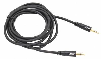 MOBILESPEC Stereo Audio Cable: Black, 3.5 mm Audio Services, MBS12101, Auxiliary Cable - Headphone Cables
