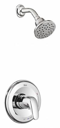 AMERICAN STANDARD Shower Faucet: Colony PRO, 1.75 gpm Fixed Showerhead Flow Rate, Ceramic, 1 Handles (MPN TU075507.002). Key specifications — Showerhead Material: Ceramic; Series: Colony PRO.