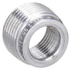 APPLETON ELECTRIC Reducing Bushing - Haz Loc: Aluminum, 1 1/4 in_1 1/2 in Trade Size (MPN RB150-125A). Key specifications — Reduction Size: 1-1/2 in to 1-1/4 in; Brand: APPLETON ELECTRIC.