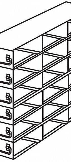 Upright Freezer Drawer Rack: 8 5/8 in Overall Lg, 8 5/8 in Overall Wd, Stainless Steel (MPN 0440316). Key specifications — Includes: Slide Out Drawers; Material: Stainless Steel; Product Type: Upright Freezer Drawer Rack; Brand: COLE-PARMER.