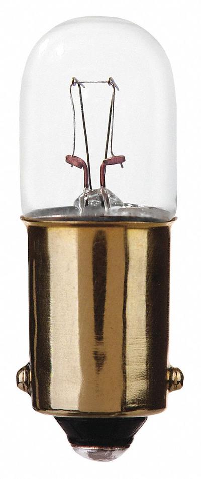 APPROVED VENDOR Incandescent Bulb: Incandescent, Miniature Bayonet (BA9s), (T) Tubular - BA9s Single-Contact Miniature Bayonet Base Lamps