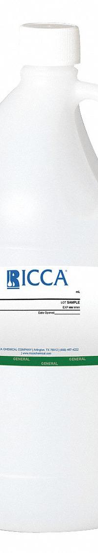 RICCA CHEMICAL Buffer - pH 7.00 - Color Coded Green: Lab, 4 L Volume, Liquid, pH 6.99 to 7.01, 1 (MPN R1551400-4A). Key specifications — Brand: RICCA CHEMICAL; CAS Number: 7558-79-4; Chemical Family Type: Buffer; Chemical Grade: Lab; Concentration: pH 6.99 to 7.01; Container Material: Plastic; Container Type: Bottle; Form: Liquid.