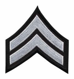 HEROS PRIDE Embroidered Patch: CPL, 3 in, Black/White, Polyester/Rayon, Rank Insignia, 1 PR (MPN 5400C). Key specifications — attr188498: 3 in; attr188499: White; attr188500: Rayon; attr188503: CPL; attr193746: HEROS PRIDE.