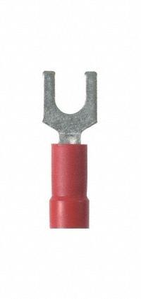 PANDUIT StrongHold(TM) EV18-6FB-Q Loose Piece Forks: Red, Vinyl, #6 Stud Size, Std Fork, 600 V. Key specifications — Barrel Style: Funnel Entry; Manufacturer Part Number: EV18-6FB-Q; Brand: PANDUIT; Series: EV18.