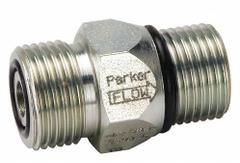 PARKER Hydraulic Check Valve: 4,000 psi, 80 gpm, 1 11/16 in, SAE O-Ring Face Seal (MPN DT-1250-MSMO-5). Key specifications — Body Material: Steel; Outlet Connection Type: SAE O-Ring Boss; Brand: PARKER; Inlet Connection Type: SAE O-Ring Face Seal.