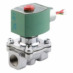 REDHAT Solenoid Valve: 2-Way, Normally Closed, 1 in Pipe Size, 120V AC, Explosion Proof/Watertight (MPN EF8210G089). Key specifications — Pipe Size: 1 in; Voltage: 120V AC; Brand: REDHAT; Coil Enclosure: Explosion Proof.