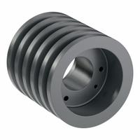 APPROVED VENDOR V-Belt Pulley: B44, 5 Groove, 4.75 in OD, Bushed Bore, SD, Quick Detachable, Plain (MPN 5B44SD). Key specifications — attr1318293: B44; attr1318301: 4.4 in (5L, B); attr1318291: 5L, B, or BX.