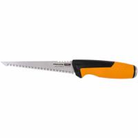 FISKARS Hand Saw: 6 in Blade Lg, Steel, 6 in Overall Lg, 8, Plastic (MPN 730100-1001). Key specifications — attr307094: Steel; attr307097: Plastic; attr307096: 8; attr324786: FISKARS.
