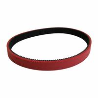 MEGADYNE Belt for Matrix Equipment: Matrix, Vertical Form-Fill-Seal, 160 Teeth, HTD, 5 mm Pitch, Red (MPN 800-5M-25-ML). Key specifications — Belt Coating: Latex; Belt Material: Neoprene; Belt Section: HTD; Color: Red; Industry Number: 800-5M-25-ML; Reinforcing Cord Material: Fiberglass.