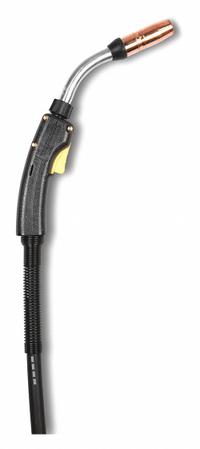 BERNARD MIG Gun: BTB-B Series, 400 A, 0.045 in, 15 ft, Miller-Compatible (MPN Q4015AE8EMC). Key specifications — For Rear Connection Type: Miller-Compatible; Contact Tip Series: Centerfire; MIG Gun Model: Q4015AE8EMC; For Gas Type: CO2 (Carbon Dioxide).