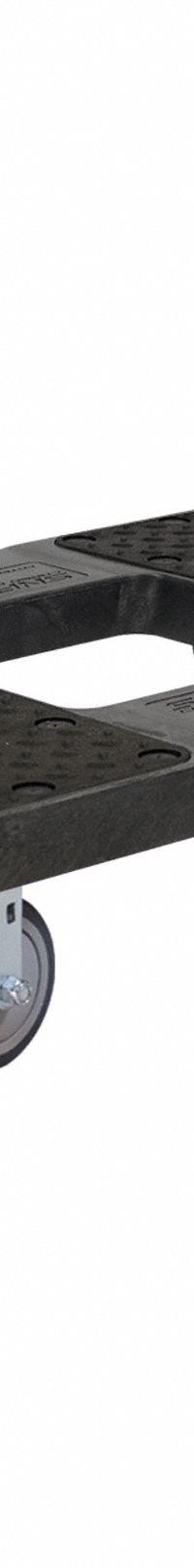 SNAP-LOC General Purpose Dolly: 1,200 lb, Black, 32 in L x 21 in W x 7 in H Deck, Textured (MPN SL1200D4TB). Key specifications — Brand: SNAP-LOC; Color: Black; Caster/Wheel Configuration: (2) Swivel with Brake; Lip Type: Flush.