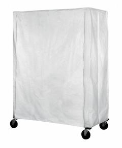 EAGLE GROUP Utility Cart Cover: White, Polyester, Hook-and-Loop, 60 in Wd, 54 in Ht, 21 in Dp (MPN CV-54-2160). Key specifications — For Use With: DTSC2436E; Brand: EAGLE GROUP.
