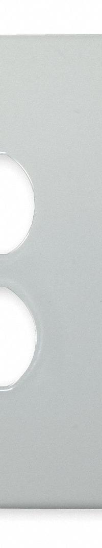 HUBBELL Wall Plate: Combo, 2 Gang, White, Std Size (MPN SWP813). Key specifications — Brand: HUBBELL; Material: Steel.