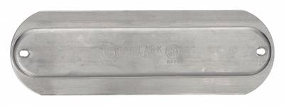 HUBBELL KILLARK Covers for Conduit Access Fitting: Aluminum, O Series, 1/2 in Trade Size - Covers for Conduit Access Fittings