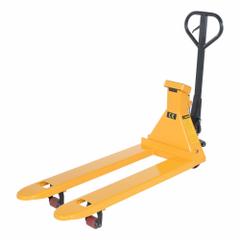 VESTIL Pallet Truck: 5,000 lb, 48 in L x 20 in W Fork Dim, 20 in, Low Profile Fork, Steel, Hand (MPN PM-2048-SCL-LP-E). Key specifications — Brand: VESTIL.