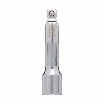 MILWAUKEE Socket Extension: 3/8 in Input Drive Size, 3/8 in Output Drive Size - Flex & Wobble Hand Socket Extensions