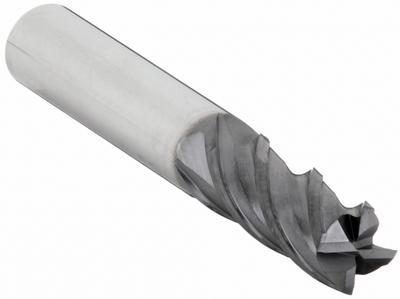 OSG Square End Mill: Carbide, TiAlN Coated, 4 Flute, 1/2" Mill Dia, 1" LOC - Fast-Cutting Carbide Square End Mills for Stainless Steel & Super Alloys